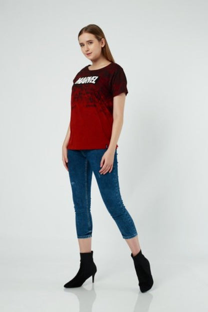 Sakya Red Marvel T-Shirt (Ladies)